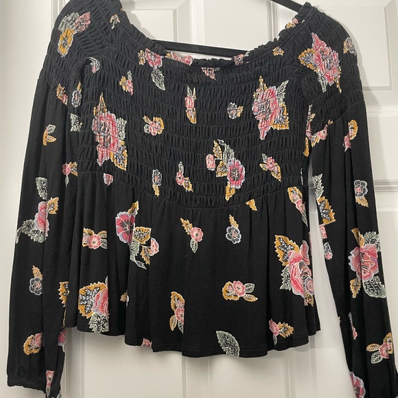 Aeropostale off the shoulder floral top - Picture 1 of 1